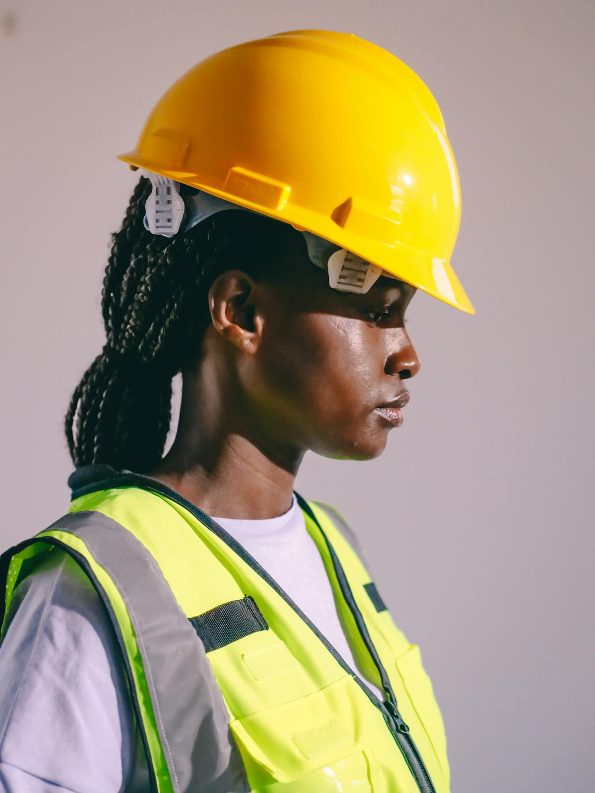 She Nailed It Construction team member on site