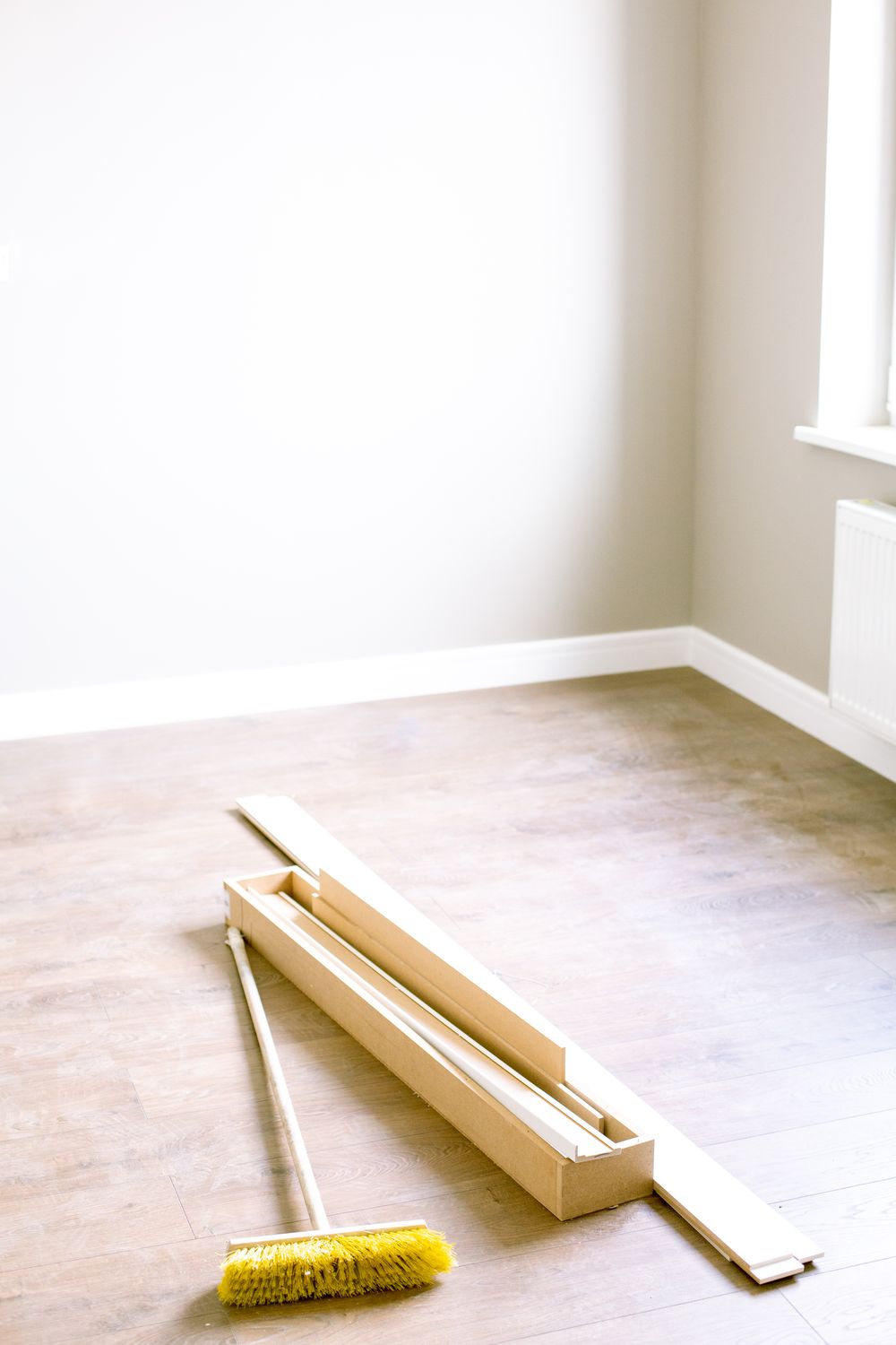 New flooring installation